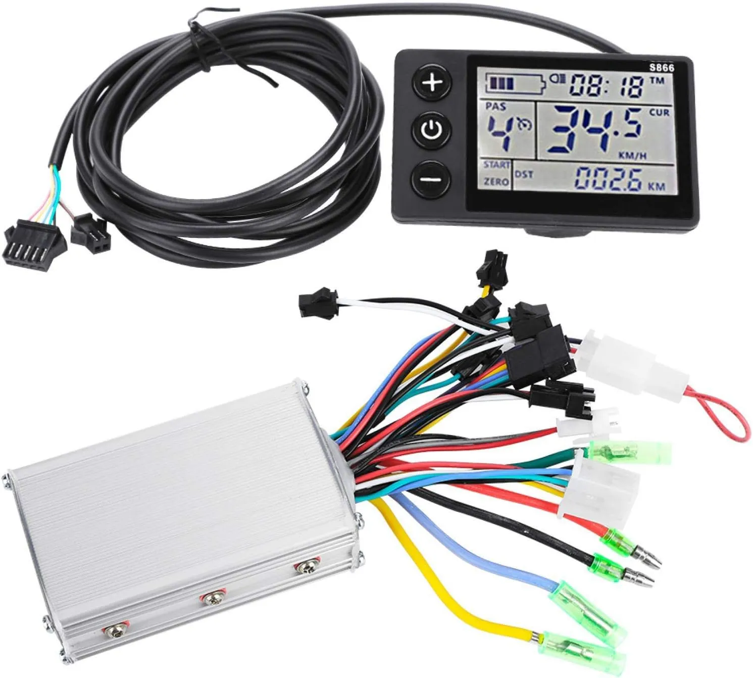 Electric Scooter(36V/48V 350W) Electric Motor Controller, Electric Scooter complement colonize provision return engine strikingly Controller with LCD Display Panel Kit for 
