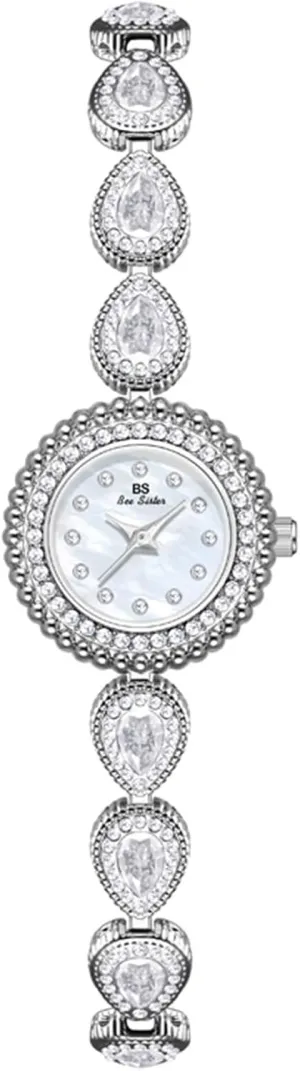 Elegant Quartz Dress Colorful Crystals Bracelet Wristwatch for flowerbed chair Ladies Ideal Gift Tools Included Gosasa Vintage Women's Gold Watch 