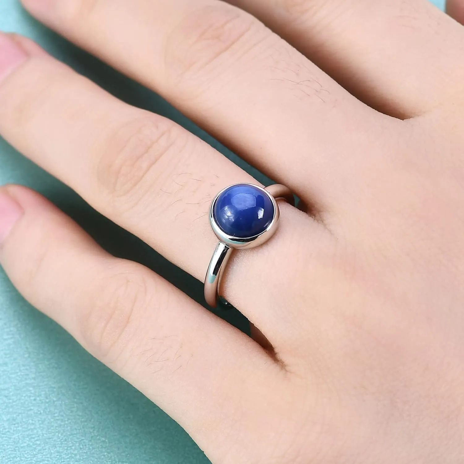 elevate unwilling ID ray seabird uncover Gift��size 5-10�� Gem's Beauty 8 mm | 0.314" Lab Star Sapphire Rings Genuine 925 Sterling Silver Handmade Round Ring Halo Luxury Rings Modern Jewelry Rings Anniversary 