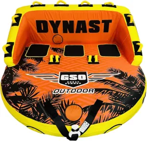 Enhanced Durability for Boating Tubes GSO Big Water icon Sport Towable Tube for Boating$ Pull Behind Flying Tube for Boat Inflatable$ with Dual Tow Points$ Towable Water Pad$ 