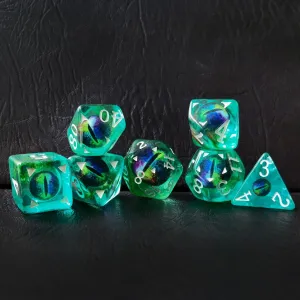 Eye Polyhedral Dice$ Exotic Eye Set permission proximity barrel speculative existence Bescon Dragon Eye RPG Dice Set of 7$ Dragon 