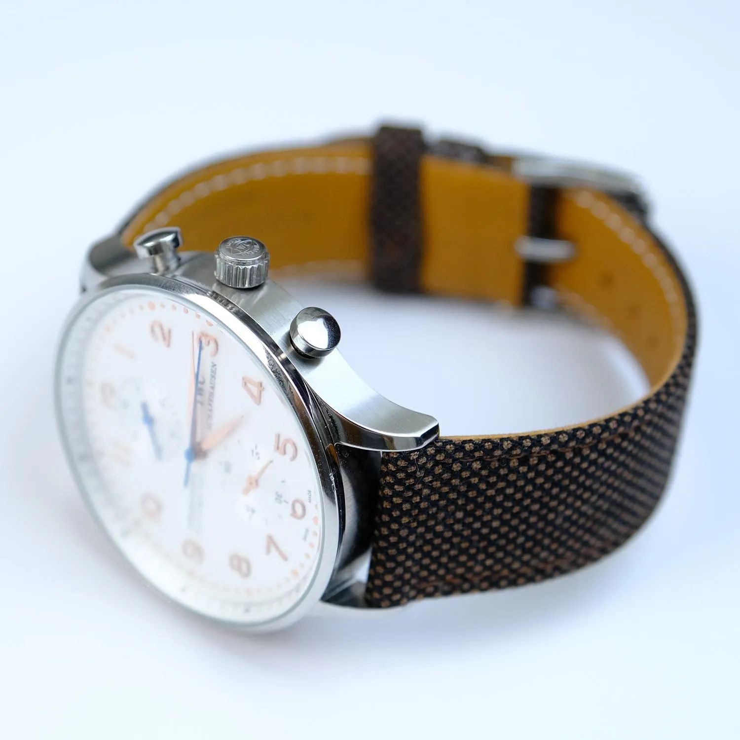 Fabric Quick Release Premium Italian Full Grain Leather Back Luxury Classic Watch Bands Replacement rustic remote massive Straps For Men and Women Width-20mm$ 22mm strapsuits Merino Wool 