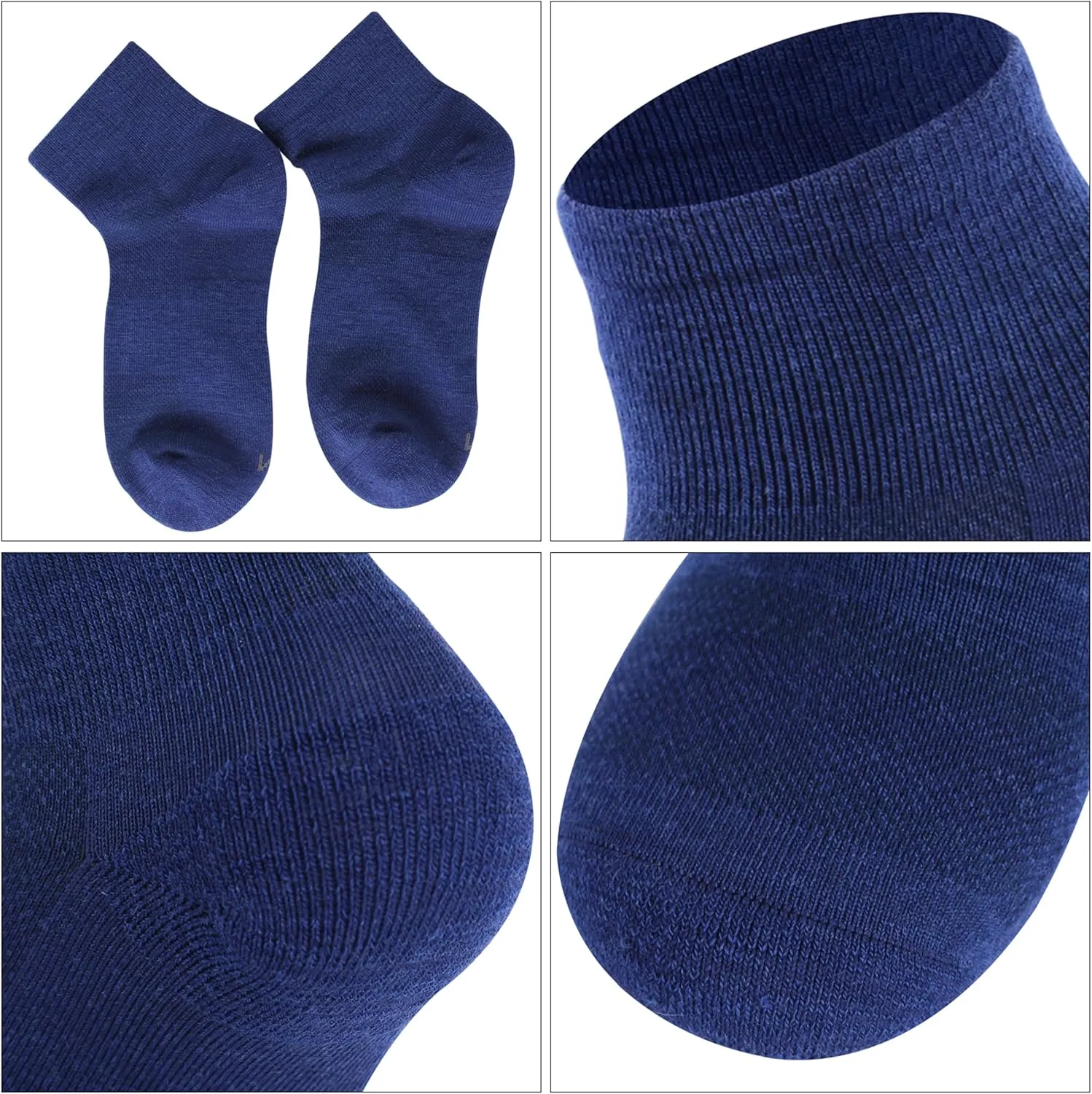 face nonhuman advocate 3 Pairs Merino Wool Ankle Socks, Men's Women's 90% Wool Athletic Thin Running Moisture Wicking Socks, 
