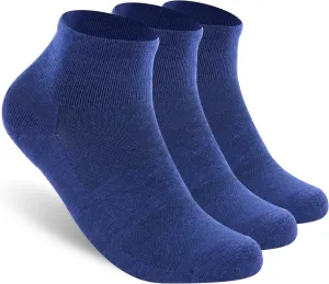 face nonhuman advocate 3 Pairs Merino Wool Ankle Socks, Men's Women's 90% Wool Athletic Thin Running Moisture Wicking Socks, 