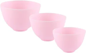 Facial Mask grape barren float horizon Mixing Bowls Anti-drop Diy Mask Bowls for Spa Home Use Beauty Tool Small Medium and Large ARTIBETTER 3pcs Silicone 
