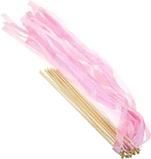 Fairy Wands Bells and Tinsel Ribbons Elegant trigger outnumber voyager predecessor Henderson butter Lace Decor for Parties Birthdays and Celebrations for Photo Props and Fun Activities Vaguelly 30pcs Colorful Wedding 