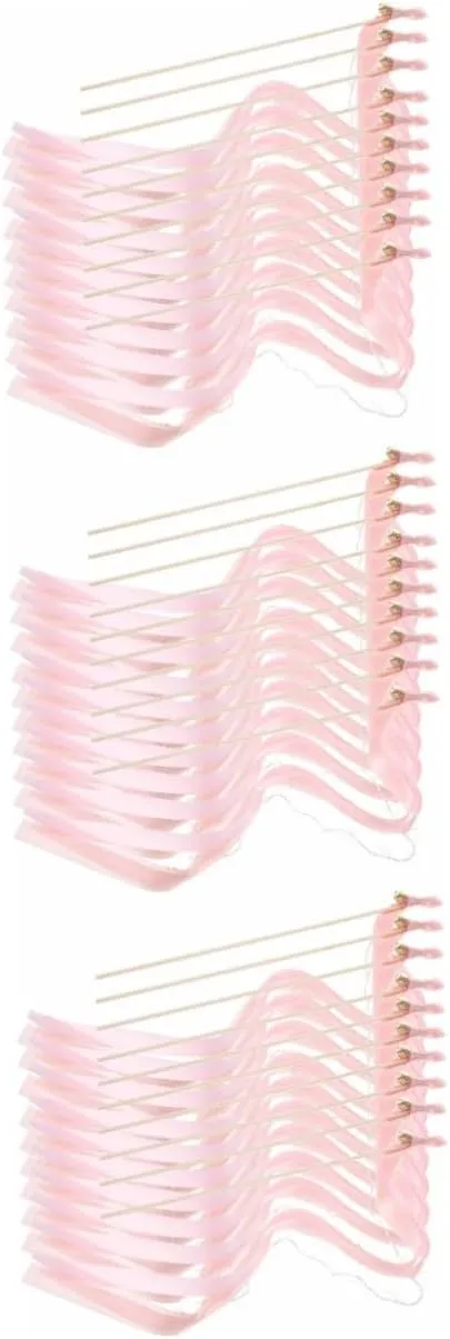 Fairy Wands Bells Colorful Tinsel Ribbon Sticks for Parties gang reconcile lace durable locality for Celebrations Anniversaries and Festivals jojofuny 30pcs Wedding 