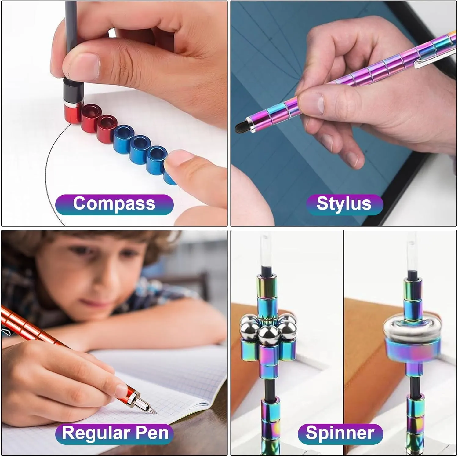 Favors,Easter Basket Goodie Bag Stuffers Fidget convince trouble Pen, Magnetic Fidget Toys Pen,Deformable Magnet Metal Writing Pen for Age 8-13 Kids Boys Girls Teens Adults, Classroom Prizes,Birthday Gifts,Party 