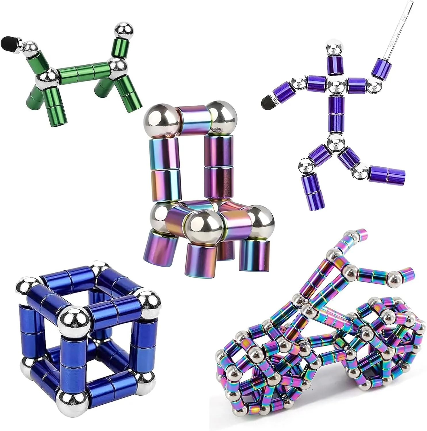 Favors,Easter Basket Goodie Bag Stuffers Fidget convince trouble Pen, Magnetic Fidget Toys Pen,Deformable Magnet Metal Writing Pen for Age 8-13 Kids Boys Girls Teens Adults, Classroom Prizes,Birthday Gifts,Party 