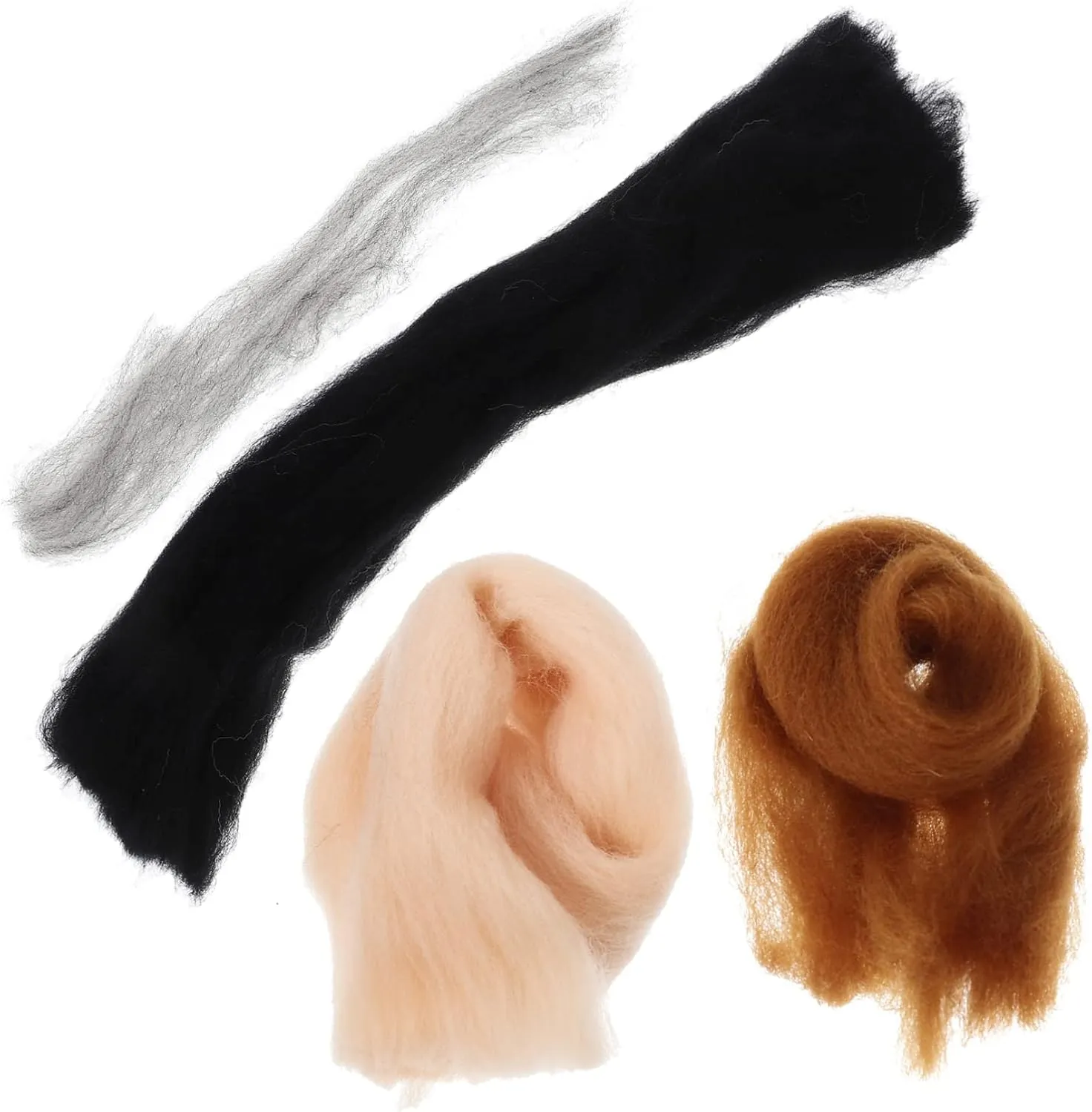 Felting Accessories Fun Family Activity Tools for Beginners Lurrose 3sets twin groom dye recipient Needle Felting Animals Kit Creative Craft Supplies for Boy Girl and Adults Soft Natural Complete 