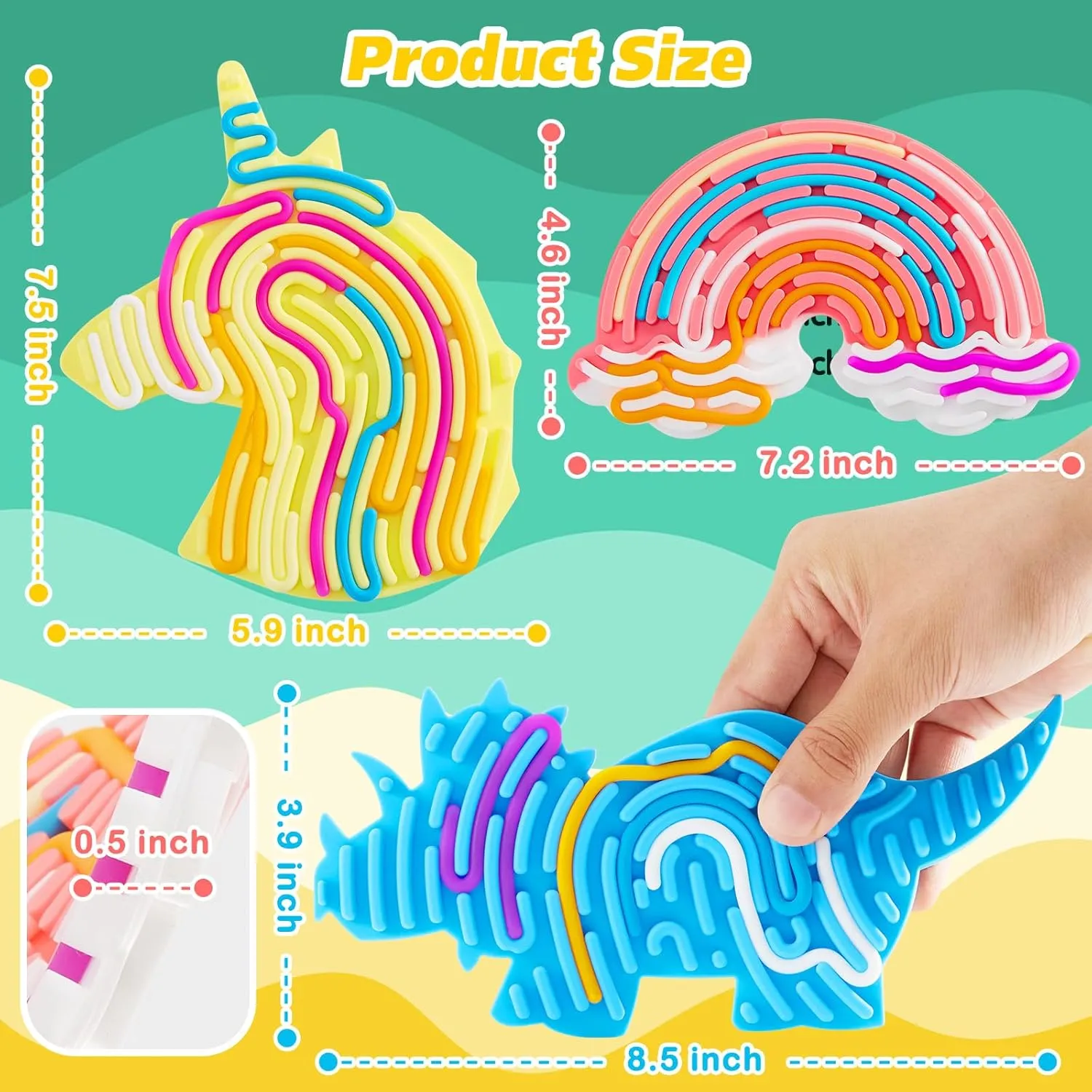 Fidget Toy for Stress Relief, Calming, Focus, ADHD and Autism 3Pcs Sensory Activity shield Board, Fidget Sensory Toys for Kids Adults, Duble Sided Design Kids Busy Board for Fine Motor Skill, Calm Down 