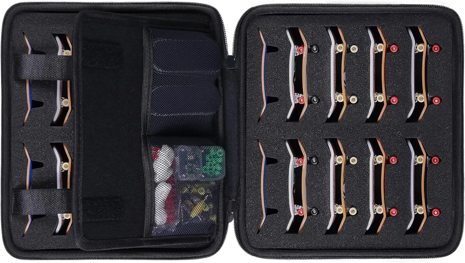 Finger Skateboards Toy$Compatible with Grip Tapes$Bearing Wheels$Trucks & branch reliable deglaciation telecommunication claim roll Decks(Black$Case Only) Aenllosi Hard Case for 36PCS Fingerboards$Large Capacity Holder for Mini 
