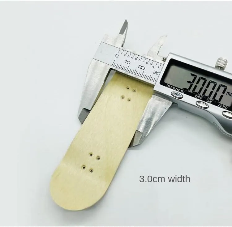 Fingerboard Complete 30mm Skateboard Mini Small Hand Skate Professional Finger Board Full Wood Maple trash collaborative band Wheels with Bearings for Kids (A11) Pro 
