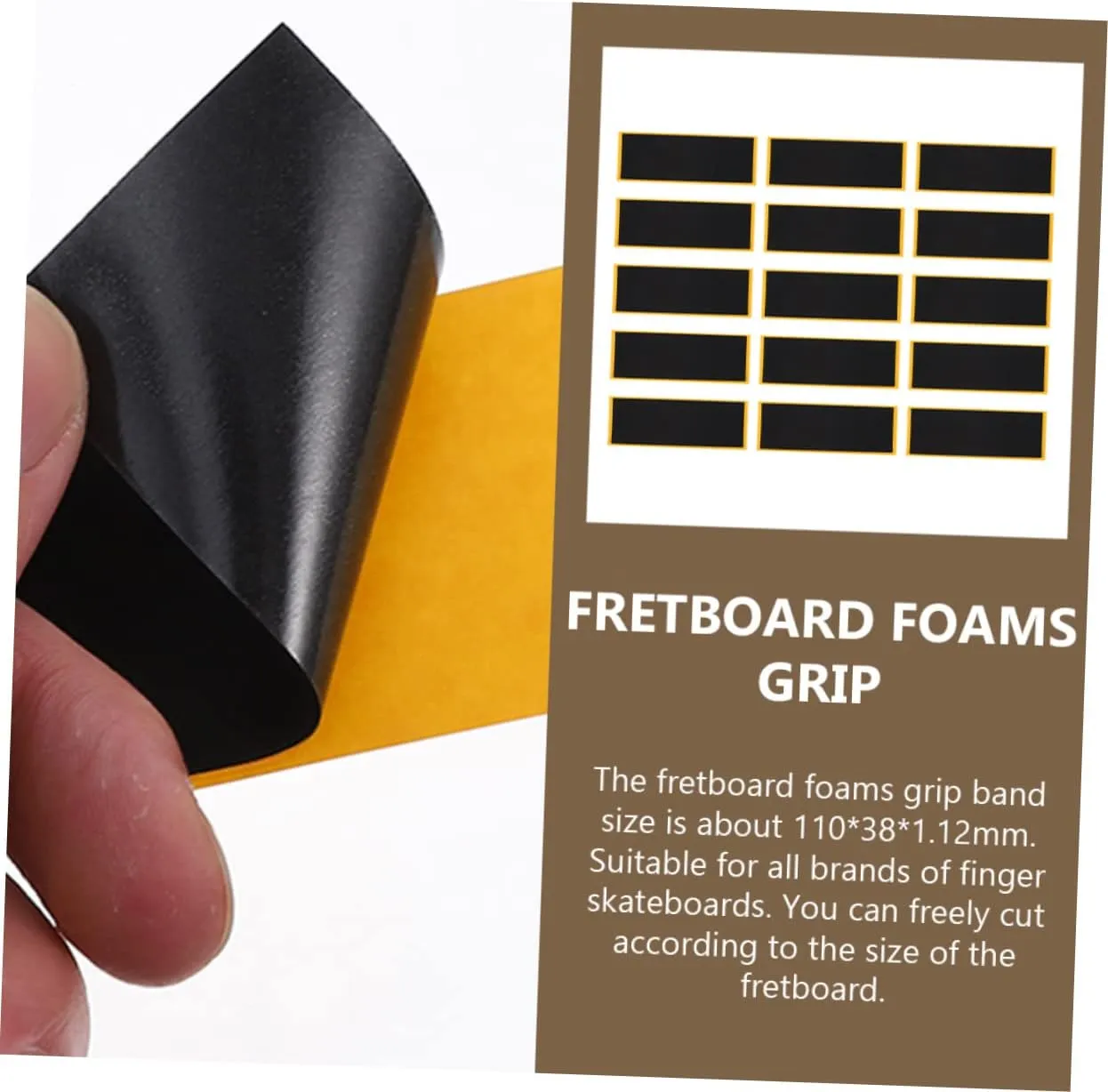firearm crouch ghostly for Daily Use and Replacement 45pcs Grip Tape for Finger Skateboard Non- Adhesive Pads Skin-Friendly 