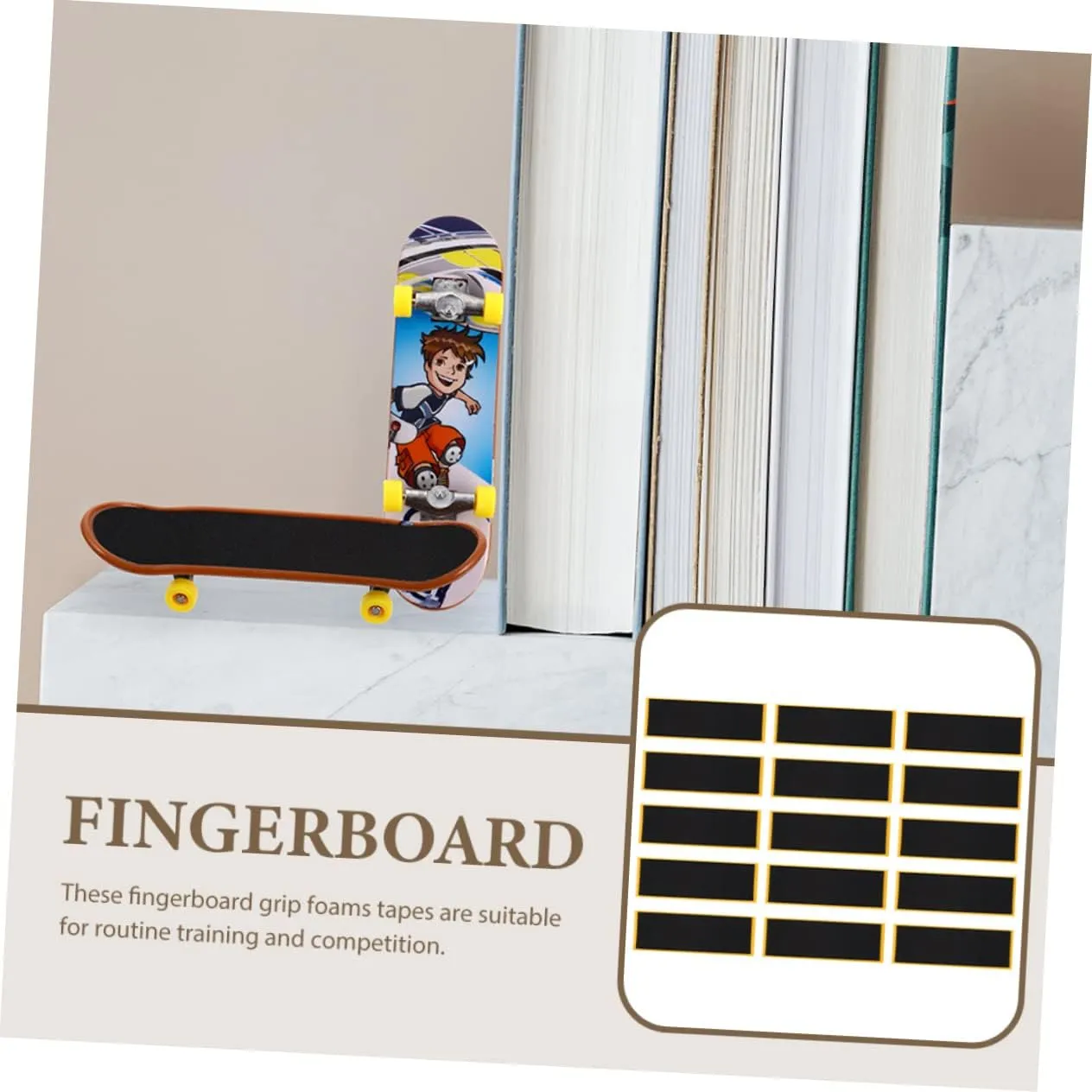 firearm crouch ghostly for Daily Use and Replacement 45pcs Grip Tape for Finger Skateboard Non- Adhesive Pads Skin-Friendly 