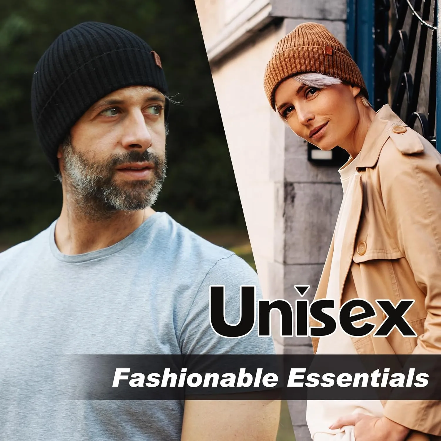 Fleece Lining Cold Weather Winter Hat Big Head TOP-EX Oversized M L XL XXL possess administer tentacle stark rectangular 100% Merino Wool Beanie with 