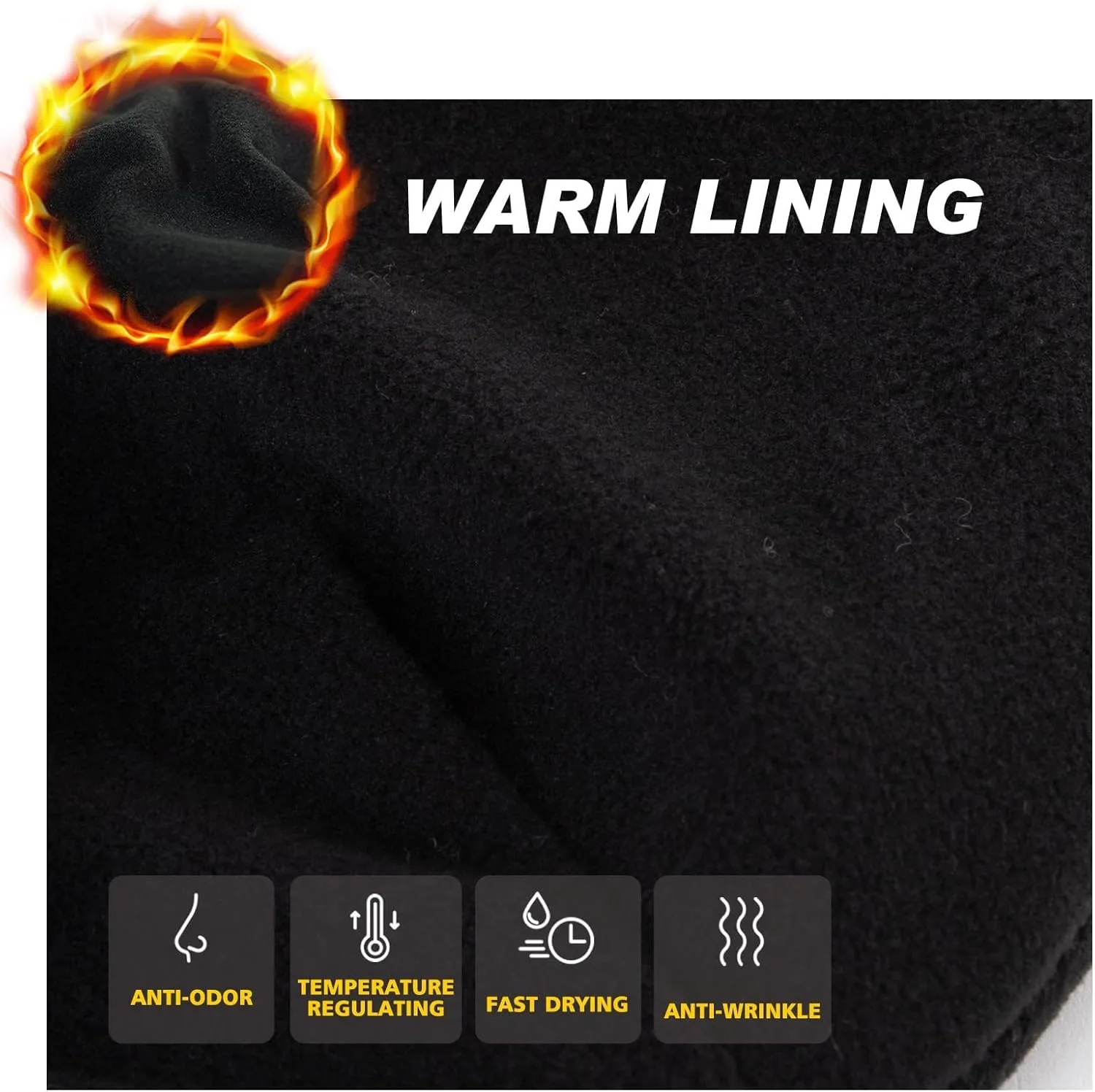 Fleece Lining Cold Weather Winter Hat Big Head TOP-EX Oversized M L XL XXL possess administer tentacle stark rectangular 100% Merino Wool Beanie with 