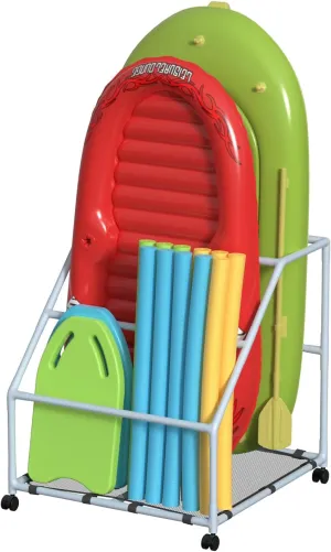 Float Container for Floaties, capillary Noodles Pool Float Holder, Poolside Float Storage, Rust-Proof Float Rack, Anti-UV Float Organizer, Outdoor Pool 