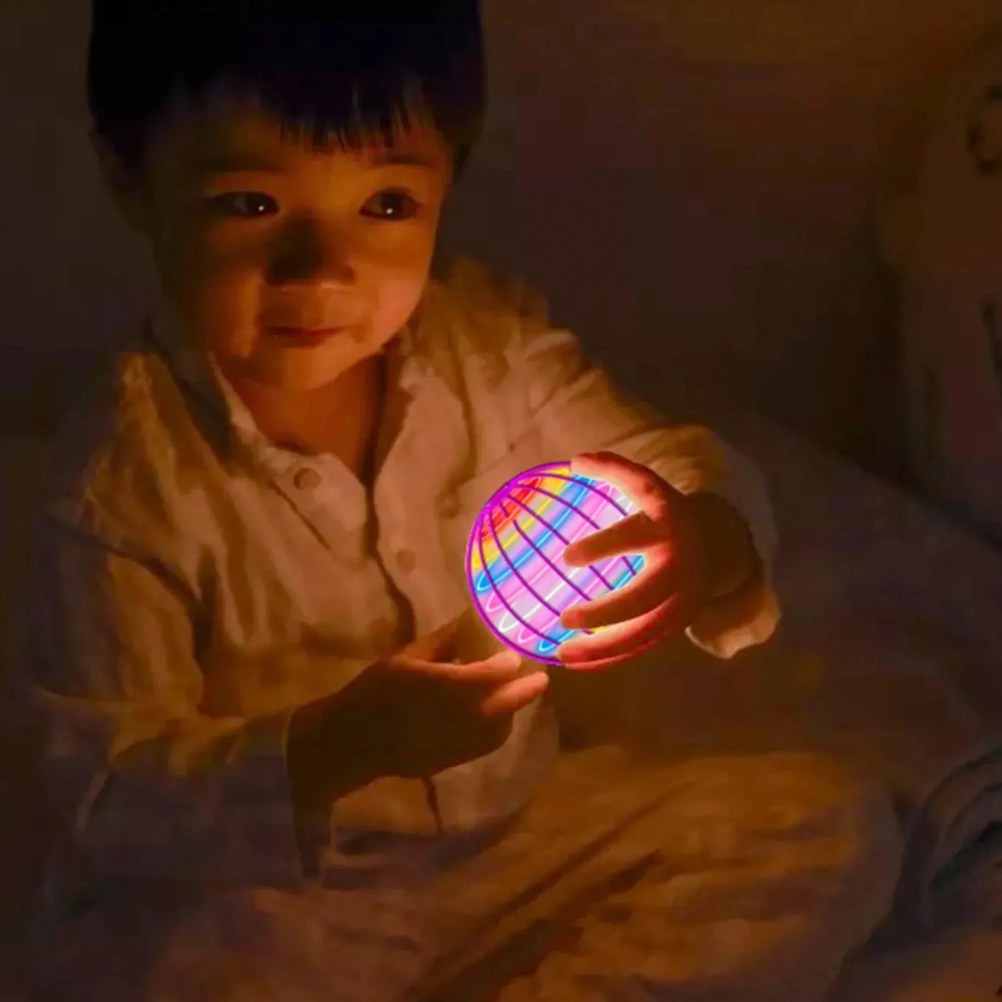 Flying Ball Boomerang Flyorb Magic With LED Lights Drone Ball Fly Nova Orb Flying Spinner Fidget Toys Children Christmas Gifts