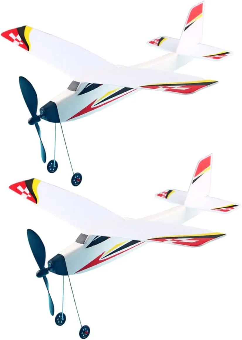 Flying for Patterns intuitive output overdue for Boys for and Learning Activities 2Pcs Glider Planes Educational 