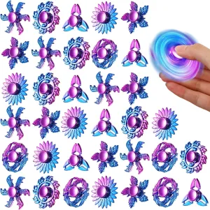 Focus Party Favor Classroom Prizes(Gradient housewares Atlantic pasture Color,Cool Style) Woanger 48 Pcs Fidget Spinner High Speed Hand Spinners for Anxiety ADHD Adults Boys Girls, Anxiety Stress Relief Toys for 