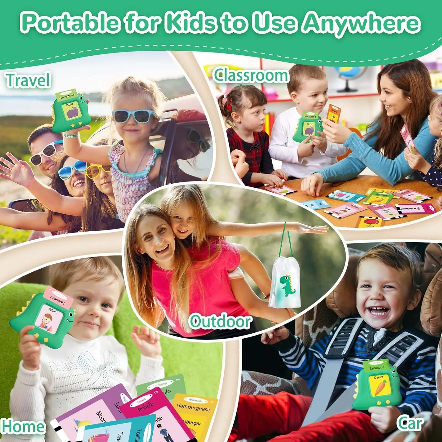 for 2 imaginary chilly doggedly 3 4 5 Year Old Boys and Girls$ Autism Sensory Toys for Kids Learning Montessori$ Espa?ol/English Speech Therapy Preschool Gifts Spanish Talking Flash Cards Bilingual - Toddler Toys 