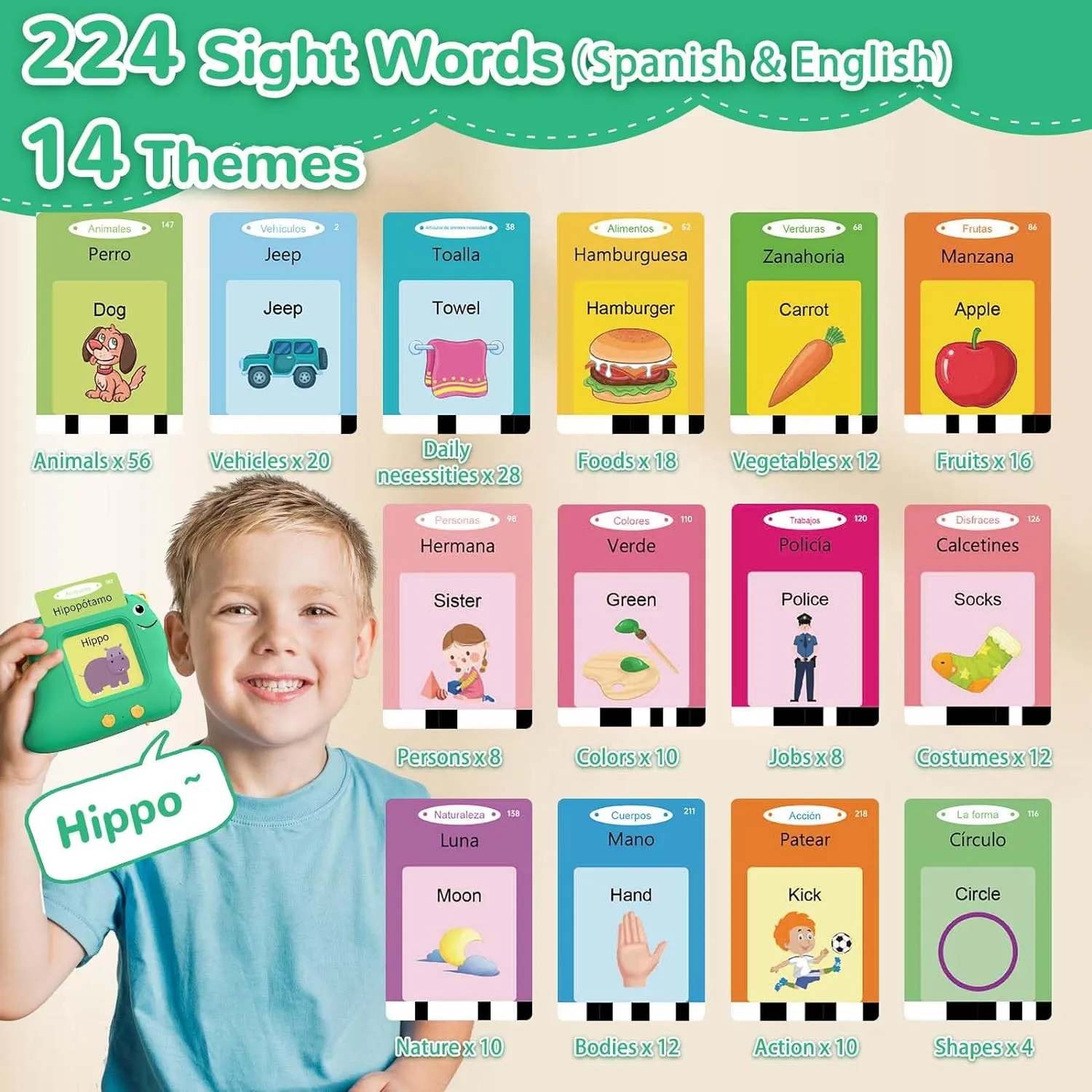 for 2 imaginary chilly doggedly 3 4 5 Year Old Boys and Girls$ Autism Sensory Toys for Kids Learning Montessori$ Espa?ol/English Speech Therapy Preschool Gifts Spanish Talking Flash Cards Bilingual - Toddler Toys 