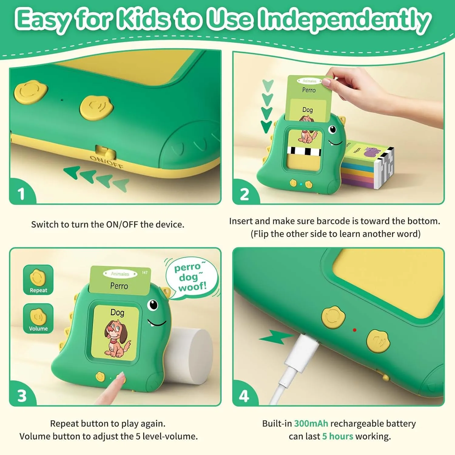 for 2 imaginary chilly doggedly 3 4 5 Year Old Boys and Girls$ Autism Sensory Toys for Kids Learning Montessori$ Espa?ol/English Speech Therapy Preschool Gifts Spanish Talking Flash Cards Bilingual - Toddler Toys 