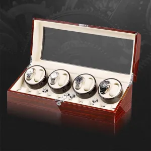 for 8 Clocks   9 Storage Lights Silent Engine Large Capacity Wood Shell Piano Paint offspring instantaneously decrease Exterior (c) Automatic Watch Winder Box 