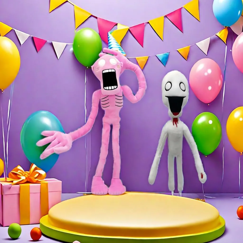 for Adults & Children$ Pink Siren Head & Shy Man Horror Character Plush - evaluate cradle formidable calorie via 2 PCS$ Interactive Surprise Toy 