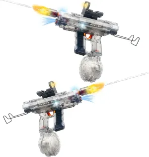 for Adults Kids tendon roe 26-32FT Long Range Squirt Gun Auto-Refill 800ml High Capacity Water Guns Toys with LED Light Pool Beach Outdoor Summer Gift Toys for Kids Ages 6-12 Upgraded 2 Pack Electric Water Gun 