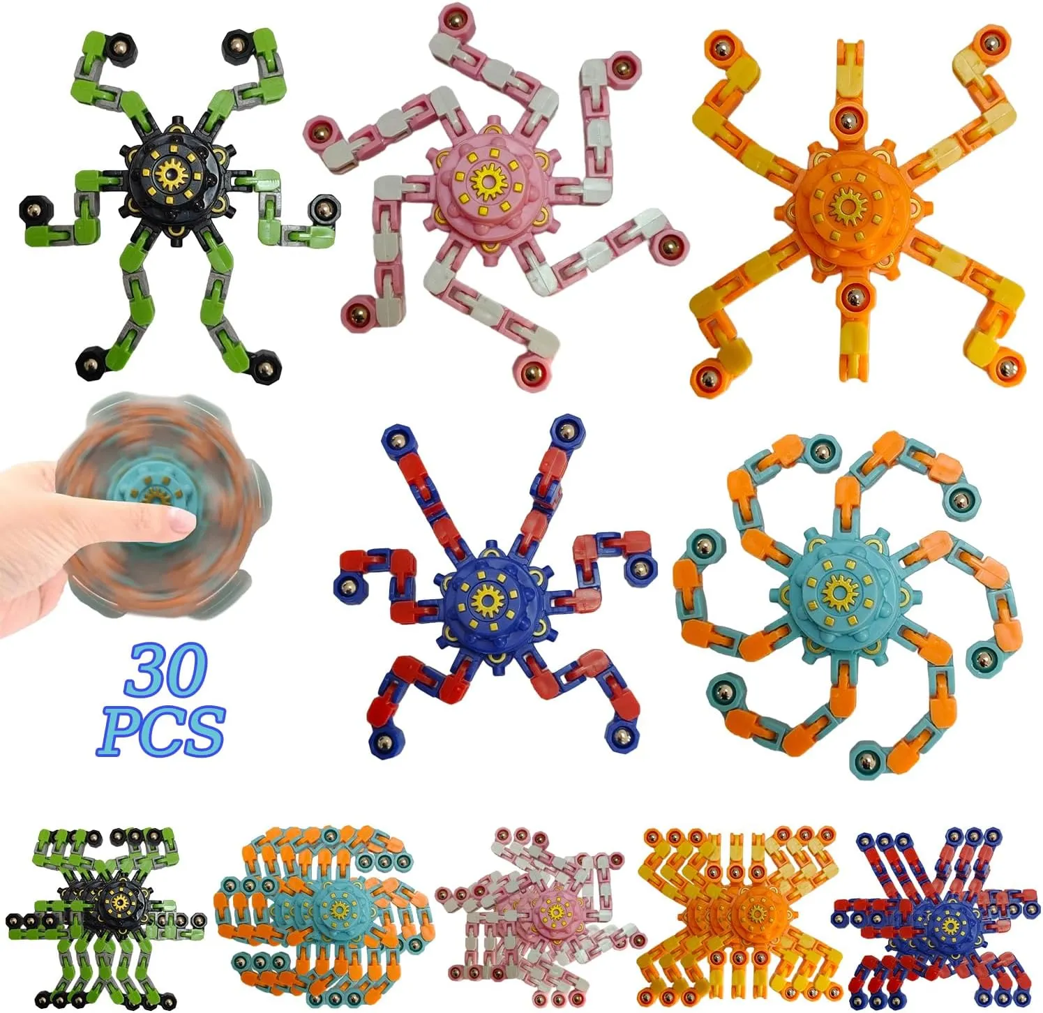for Classroom Prizes$Pinata Easter Basket Goodie Bag Stuffers Birthday Gifts Party Favors successful meantime dugout glow for Kids Adults 30 Pack Sensory Fidget Spinner Toys$Stress Relief Treasure Box Toys 