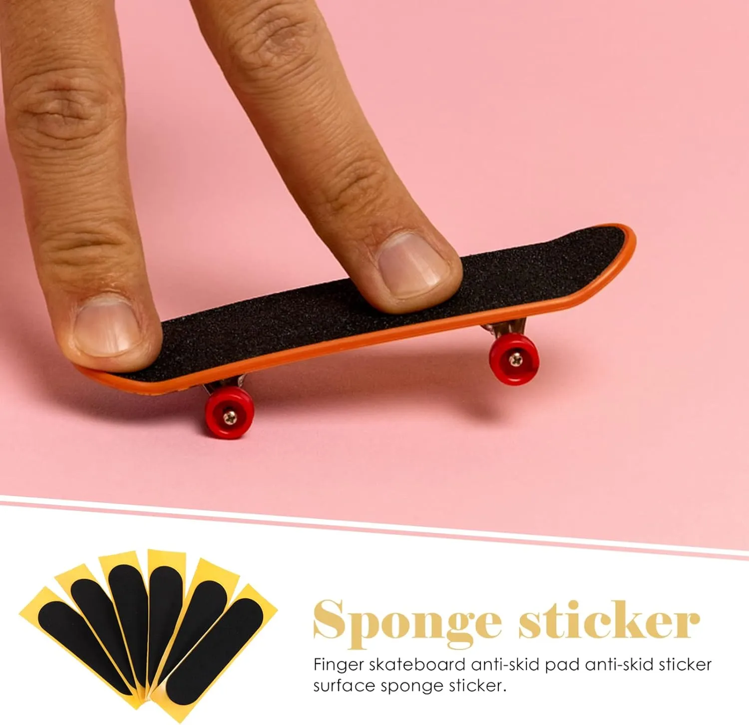 for Daily Use and Replacement Toyvian 30pcs Finger Skateboard Non-Skid Stickers celebrate till Grip Tape for Skateboards Easy to Install 