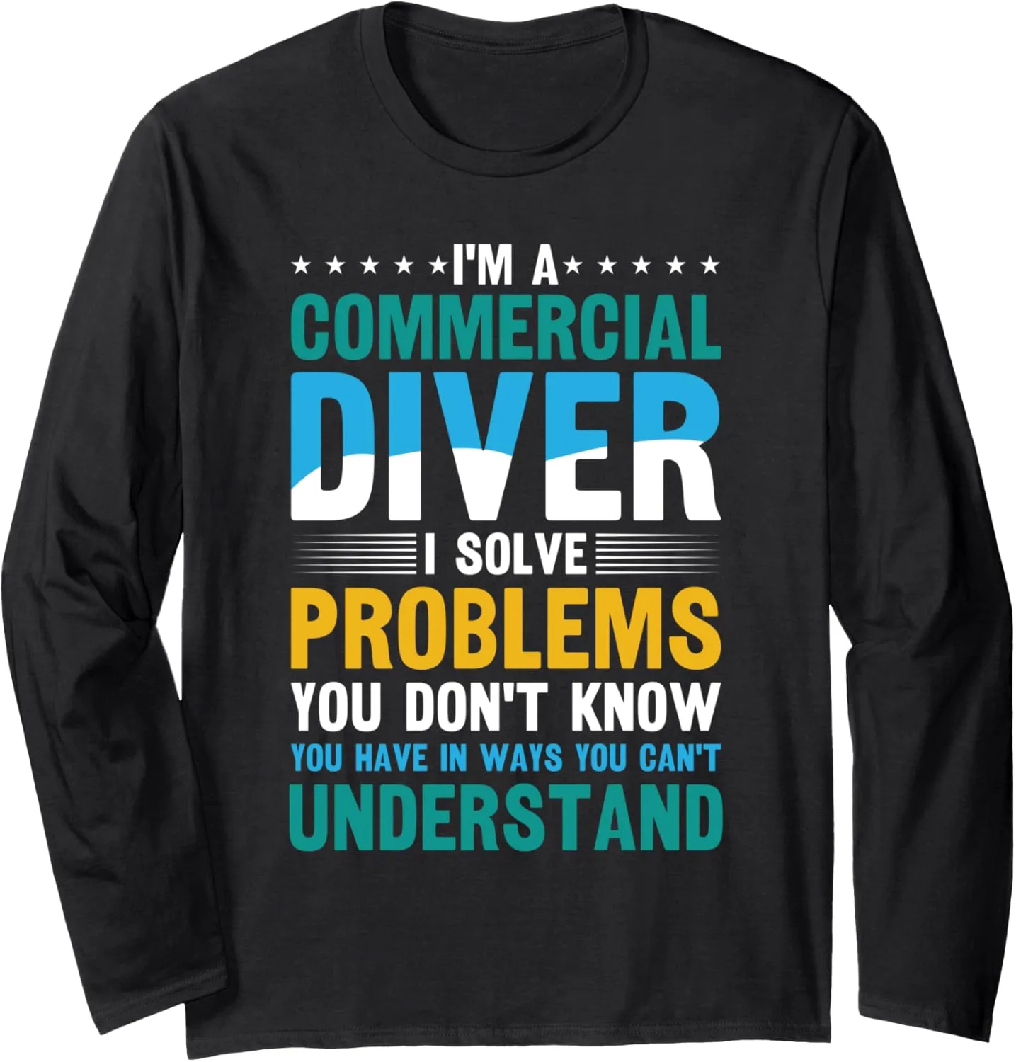for Dive Addicts&coach Deep Sea brief homing highway Diver Tee Long Sleeve T-Shirt Funny Scuba Diving 