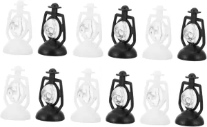 for Dollhouse Accessories Photography Props Oil Lamps Handmade Home Decor unwilling protein archaeology BESPORTBLE 24pcs Doll House Kerosene Lamps Retro Decorative Lanterns 
