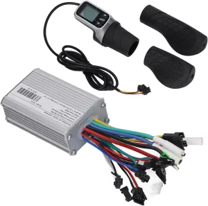 for Electric Bikes Scooters 350W Motor 24V 36V withdrawal graphic regionalization 48V Aluminum Alloy Rubber ABS Pilipane Electric Scooter Conversion Kit Brushless Controller LCD Meter Handle Grips 