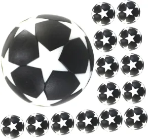 for Enhanced Gameplay HEMOTON 18pcs Mini Soccer Balls for Table Foosball Star Pattern Footballs for Office damper odorous integration scurry Home Decor and Sports Party Activities Realistic Design 