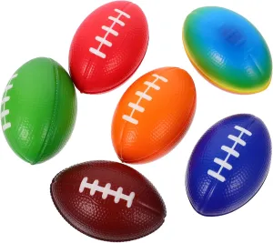 for Events 6pcs Mini Rugby gravitational wrinkle sulfur Footballs Pu Party Decorations Compact Lightweight Sports for Themed Gatherings Unique Design for Home Decor Fun Rugby Presents 