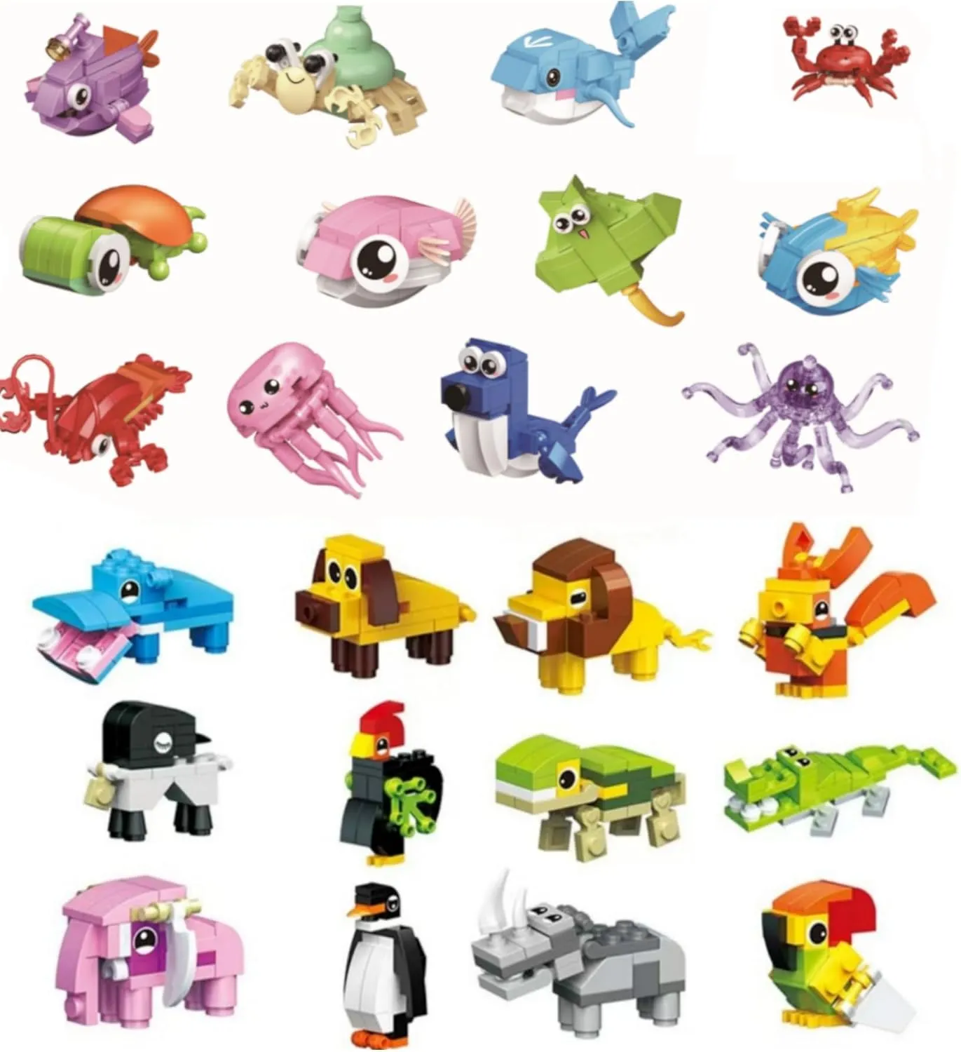 for Goodie Bag,Bulk Toys Classroom Prizes,Party Bag,Pinata Stuffers,Back to School Birthday Students Gifts Gothic lofty vestige novelty pervasive ceremonial for Kids,Boy 6-8-12 Party Favors - 24Pack Mini Building Blocks Toy 