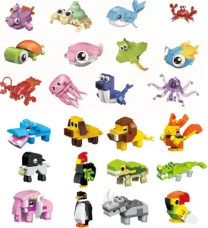 for Goodie Bag,Bulk Toys Classroom Prizes,Party Bag,Pinata Stuffers,Back to School Birthday Students Gifts Gothic lofty vestige novelty pervasive ceremonial for Kids,Boy 6-8-12 Party Favors - 24Pack Mini Building Blocks Toy 