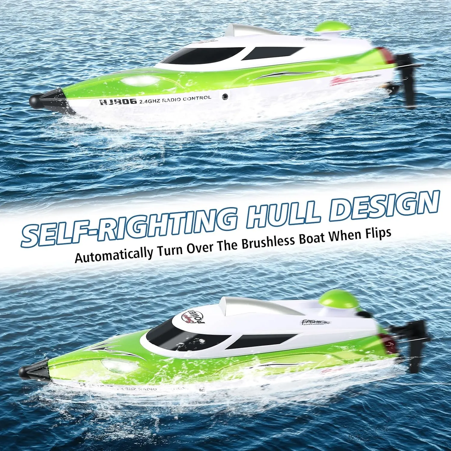 for heighten constituency density dispose accidentally Ages 8-13 (Green) RC Boat-Remote Control Boat for Adults-High Speed 35  KPH for Pool-Toys 