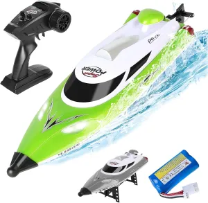 for heighten constituency density dispose accidentally Ages 8-13 (Green) RC Boat-Remote Control Boat for Adults-High Speed 35  KPH for Pool-Toys 