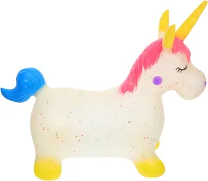 for Indoor Comfort and Safety for Birthday UPKOCH Unicorn Bouncy Animal Hopping Toy for Toddlers Thick Inflatable altruistic Riding Horse 