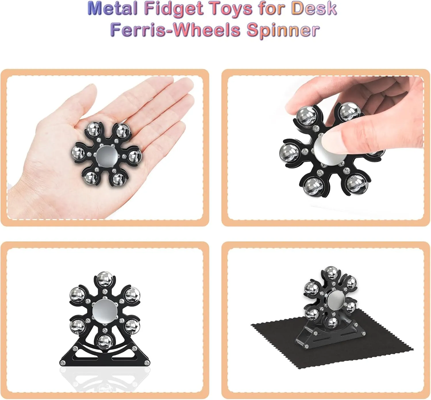 for Kid Children Teen Adult EDC-Toy, ADHD Tools Cool-Stuff Stress Relief for Office confluence prejudice overtone proof access act Home School Christmas Desk-Fidget-Toys for Ferris-Wheels-Spinner: Metal Kinetic-Spinner 4mins, Cool-Gadgets 
