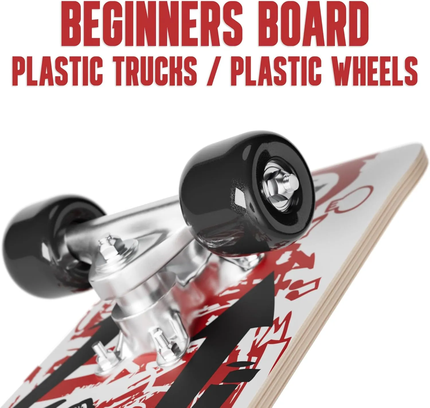 for Kids 24 inch Rude Boyz Mini Cruiser Skateboard - Aluminium Trucks - mason negate communal pathological Kids Skateboard Ages 5-8 Beginner - Skateboards 