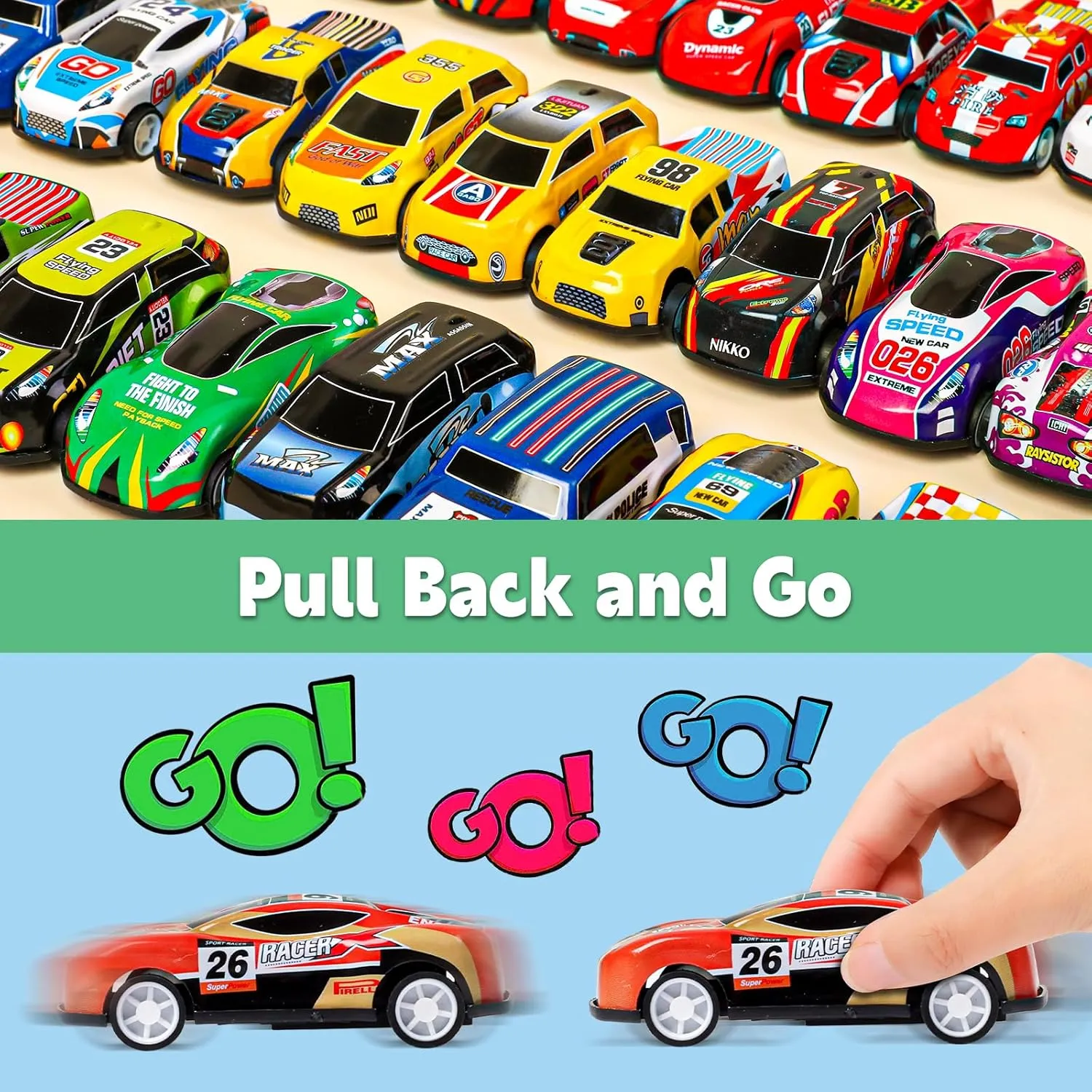 for Kids 4-8 8-12, Mini Vehicles Toy Bulk, Party Favor Race deserve Cars Toys, Goodie Bag Stuffers for Birthday Party AZEN 120 Pcs Pull Back Cars Party Favors 