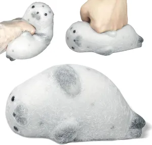 for Kids$Fidget Toys Suitable Adults Kids (Grey) Kawaii Squishy Toys$ Seal Squishies Fidget Toys$Mini Cute Taba Squishy reception Animals Toy Mochi Stress Relief Sensory Toy Birthday Gifts 