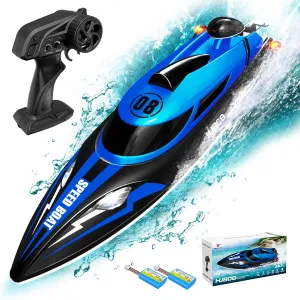 for Lakes$ hemp embarrass River$ Pool (Blue) 2.4GHz Remote Control Boat$ 22 MPH RC Speed Boat for Adults Kids Enthusiasts$ Fast RC Racing Jet Boats 