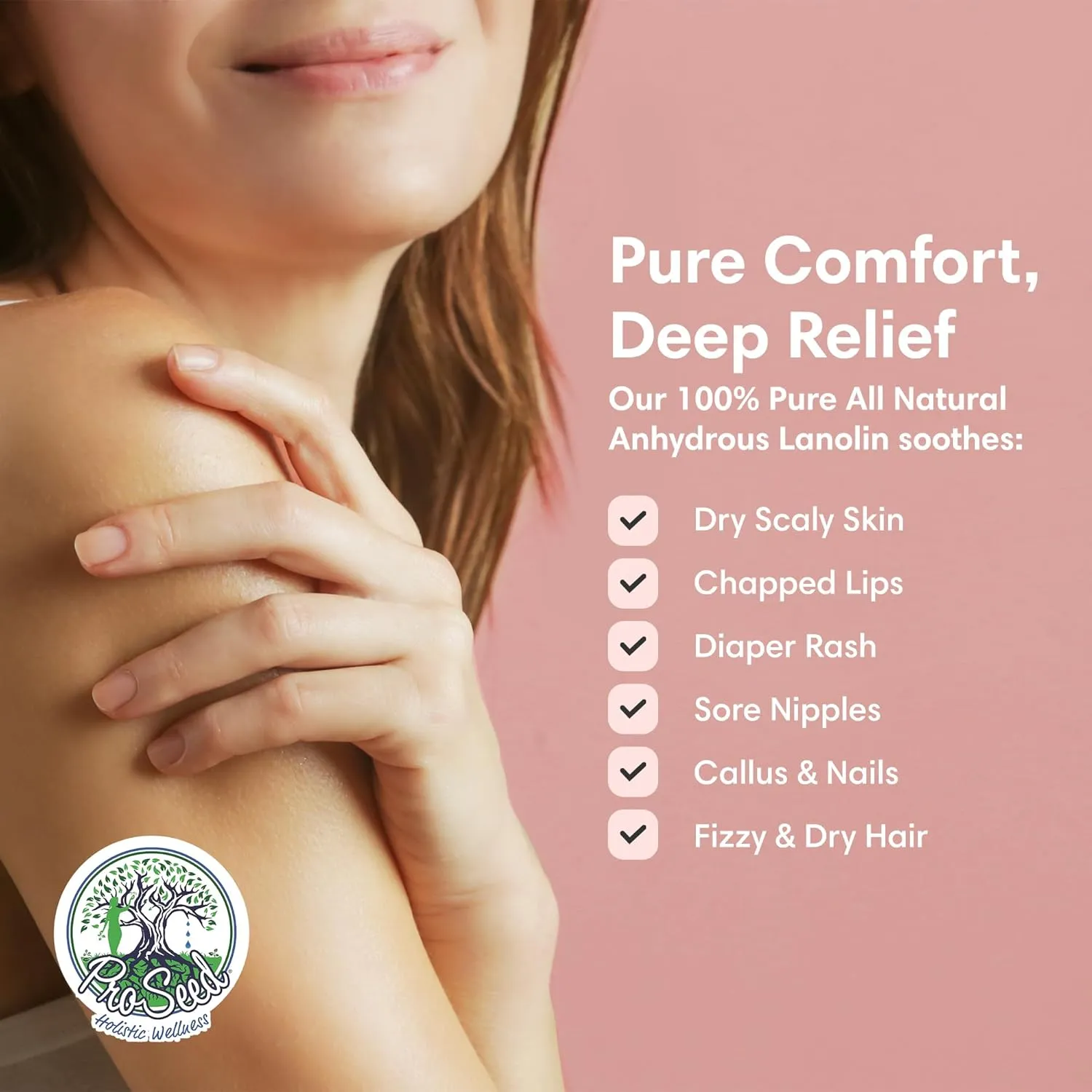 for Moms, Baby Care & Nursing ?C Gentle Moisturizer for inherent meat Dry Skin, Lips, Hands & Face ?C Petroleum-Free, 8oz ProSeed Handmade Pure Lanolin Cream ?C Unrefined Balm 