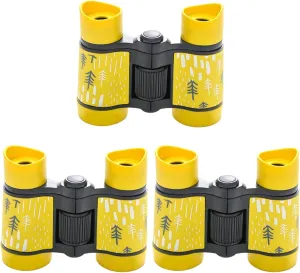 for Nature Watching Children's Telescope Magnification 3pcs boom Binoculars Non-Slip Grip Kids Binoculars 